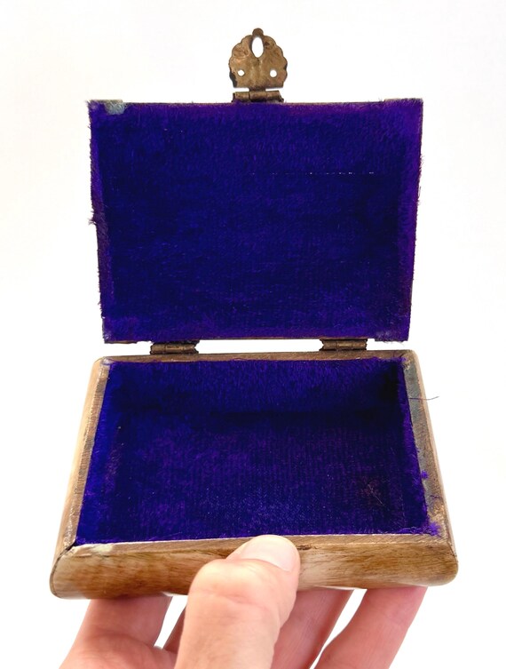 Vintage Bone Inlay Stash Box: Small Moroccan Jewe… - image 7
