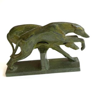 Art Deco Greyhound Sculpture - Etsy