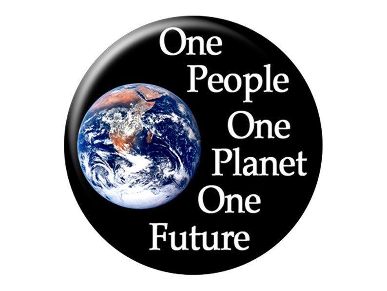 6 EARTH DAY 1.25 PINS 6 Small Pin Back Buttons Every Day is Earth Day, Earth Hugger, Earth Heart, Earth Peace, One People Planet Future image 6