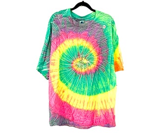 3XL PASTEL Spiral Tie Dyed Tee - Last one in stock of XXXL in this Pastel Spiral T-shirt Design - 100% Cotton - Made in the USA