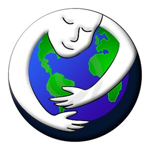 6 EARTH DAY 1.25 PINS 6 Small Pin Back Buttons Every Day is Earth Day, Earth Hugger, Earth Heart, Earth Peace, One People Planet Future image 3