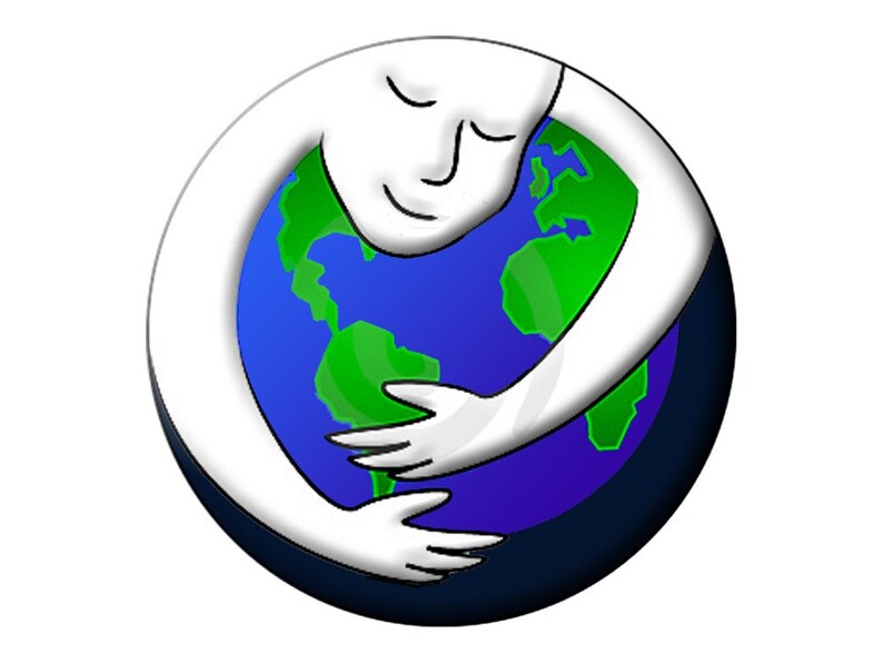 6 EARTH DAY 1.25 PINS 6 Small Pin Back Buttons Every Day is Earth Day, Earth Hugger, Earth Heart, Earth Peace, One People Planet Future image 3