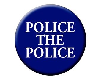 POLICE THE POLICE Pin - Large Pin Back Button - 2.25 Inch Pin Badge