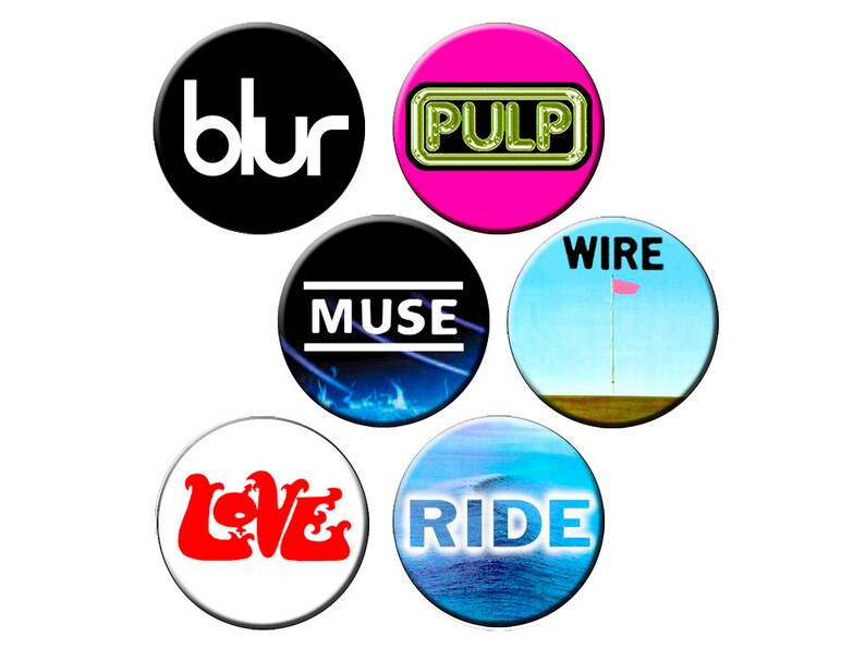 6 Badge Indie Pack 11 6 Single Syllable Four Letter Words Etsy