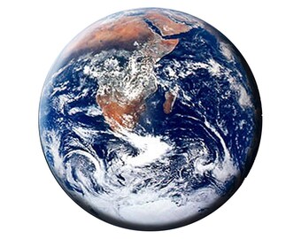 EARTH MAGNET Earth from Space 2.25 inch Large Flat-Backed Fridge Magnet