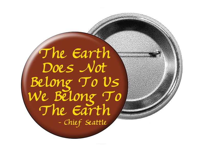 6 EARTH DAY 1.25 PINS 6 Small Pin Back Buttons Every Day is Earth Day, Earth Hugger, Earth Heart, Earth Peace, One People Planet Future image 8