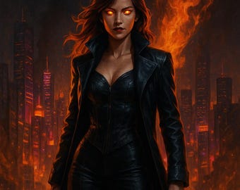 Custom Villian Origin Poster-Personalized Cinemagic Portrait With Name, Powers And Backstory.