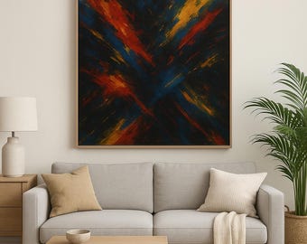 Chromatic Chaos / Catharsis – Bold Abstract Wall Art | High-Contrast Emotional