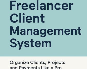 Freelancer client Management System-PDF Planner For Projects & Invoices