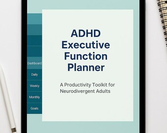 ADHD Uitvoerende functie Digitale planner voor iPad Gelinkte pdf met taakverdeling