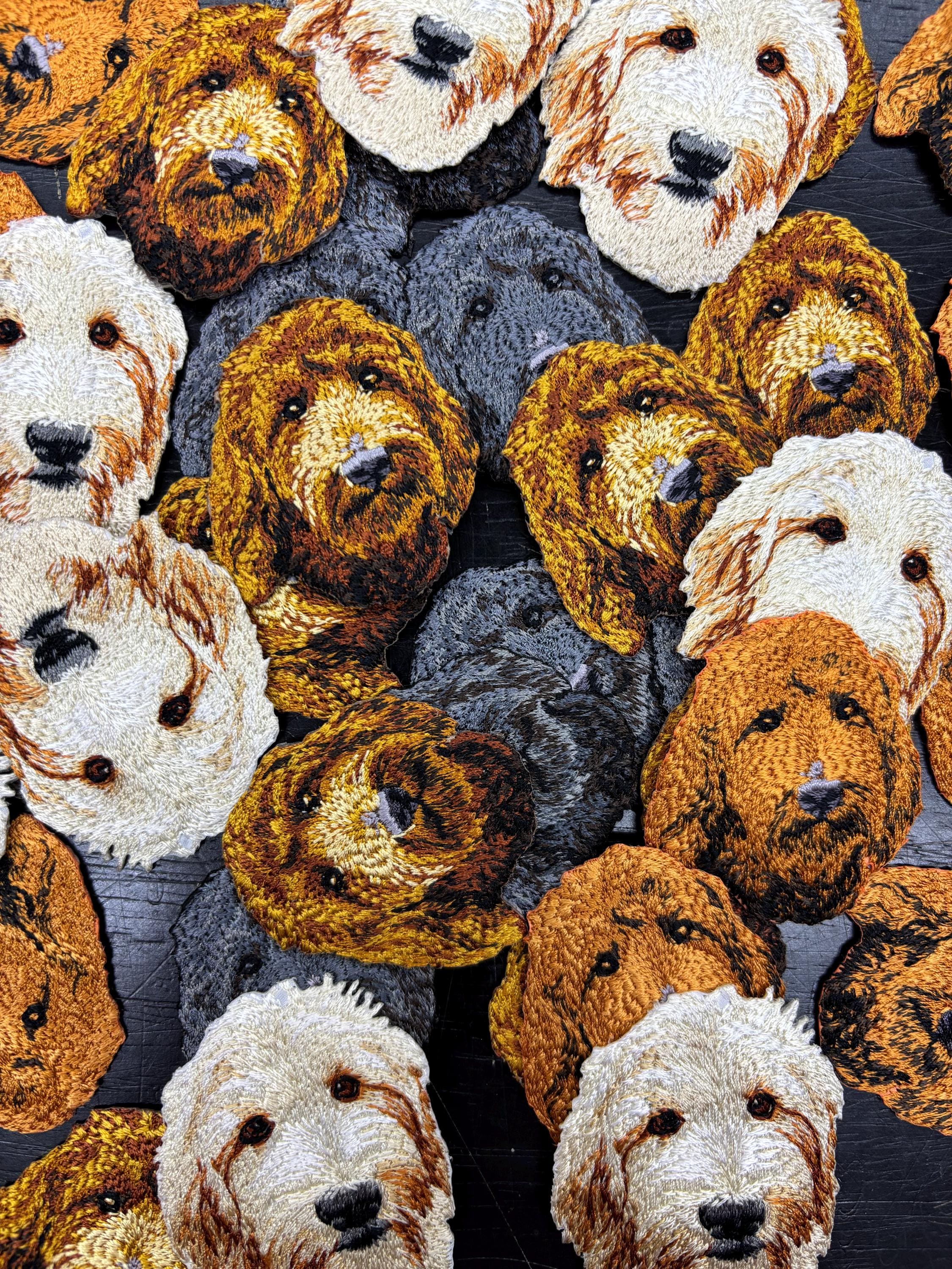 Goldendoodle, Hat patch, Iron on