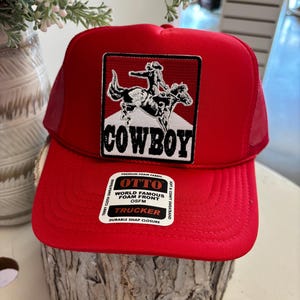 Cowboy, Hat Patches, Iron On