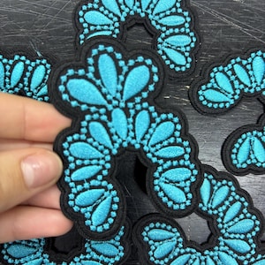 Turquoise Cowboy, Hat Patch, Iron on