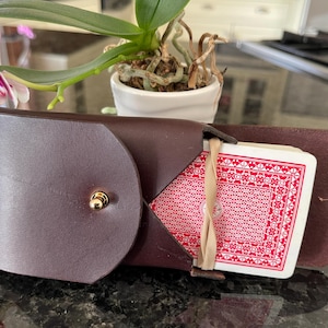 Playing Cards Leather Case