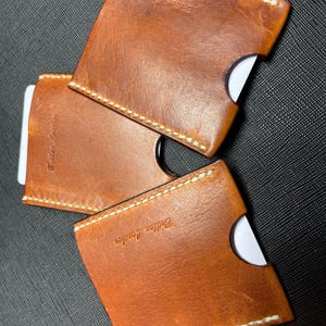 Horween Minimalist 1 slot Leather Cardholder