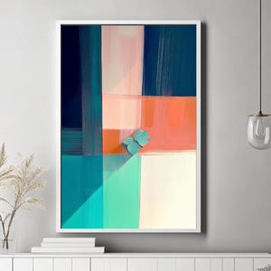 Abstract Art, Canvas Painting, Colorful Picture Oil Minimalist Painting, Texture Art, Texture Painting, Living Room Wall Art
