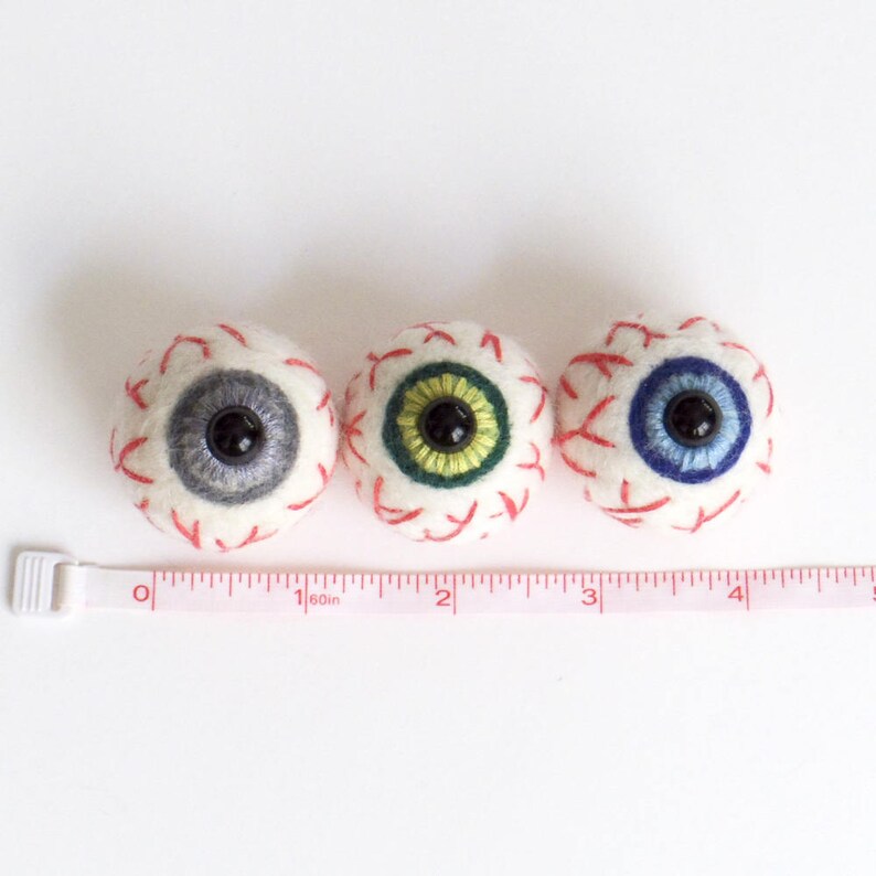 Felt Eyeballs Needle Felted Eye Ball Size1.5 Pick Etsy