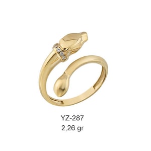 14k Gold Panther Ring, Jaguar Ring, Dainty Panther Ring, Minimalist Ring, Stacking Ring, Animal Ring, Gift for Her