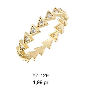14k Gold Triangle Ring, Geometric Ring, Diamond Triangle Band, Minimalist Ring, Stackable Ring, Modern Gold Ring, Gift for Her
