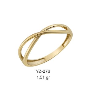 14k Gold Infinity Knot Ring, Love Knot Ring, Dainty Knot Ring, Minimalist Ring, Stacking Ring, Promise Ring, Gift for Her
