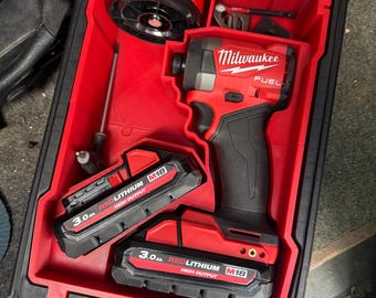 Milwaukee Packout Mini Organiser Insert for M18 Fuel Impact Driver + Batteries