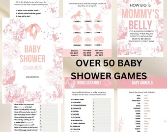 50 babyshowers – vintage Winnie de Poeh-thema in roze | Klassieke toile de jouy-afdrukbare bundel voor babymeisjes