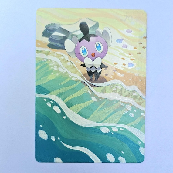 Gothita Pokemon Painted Alt Art Card - Etsy Gothita Pokemon Painted Alt Art Card - Etsy