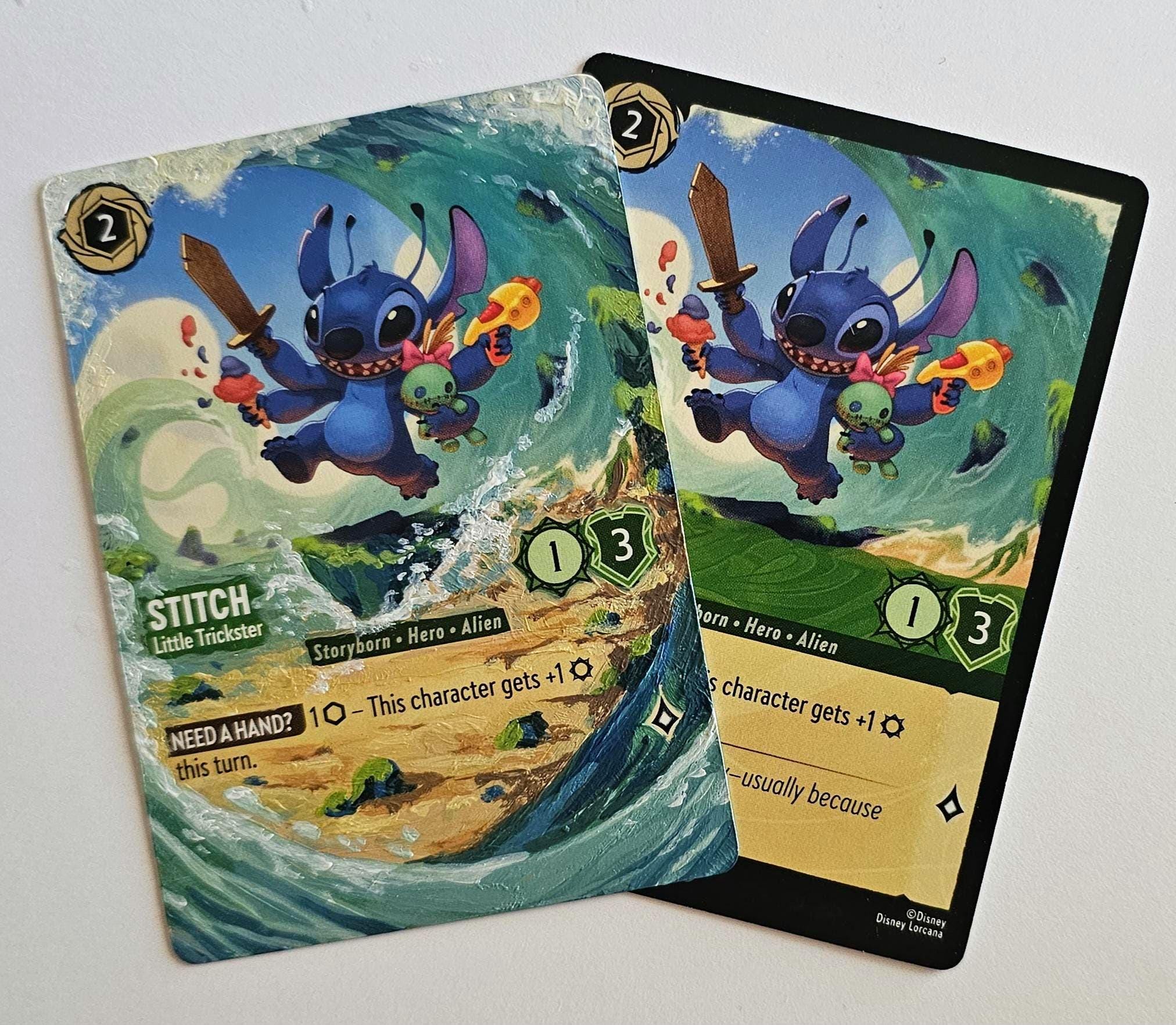 Stitch Lorcana painted art card. I can make playsets of any card posted in my shop Stitch Lorcana painted art card. I can make playsets of any card posted in my shop
