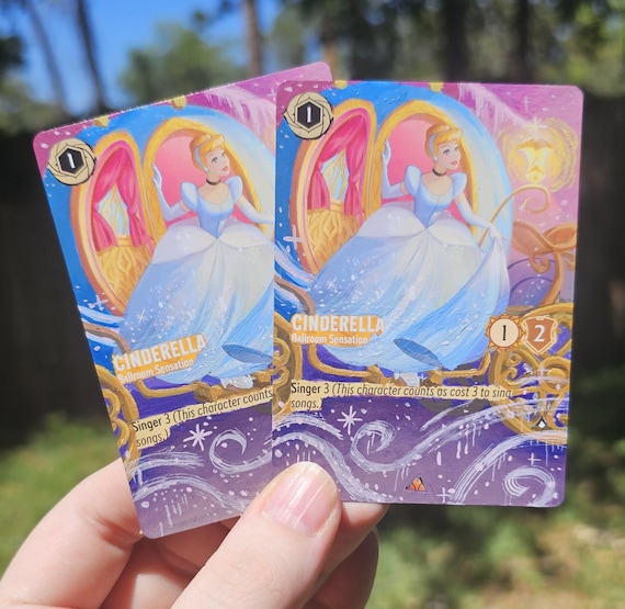 Cinderella Ballroom Sensation Lorcana Painted Alt Art Card - Etsy