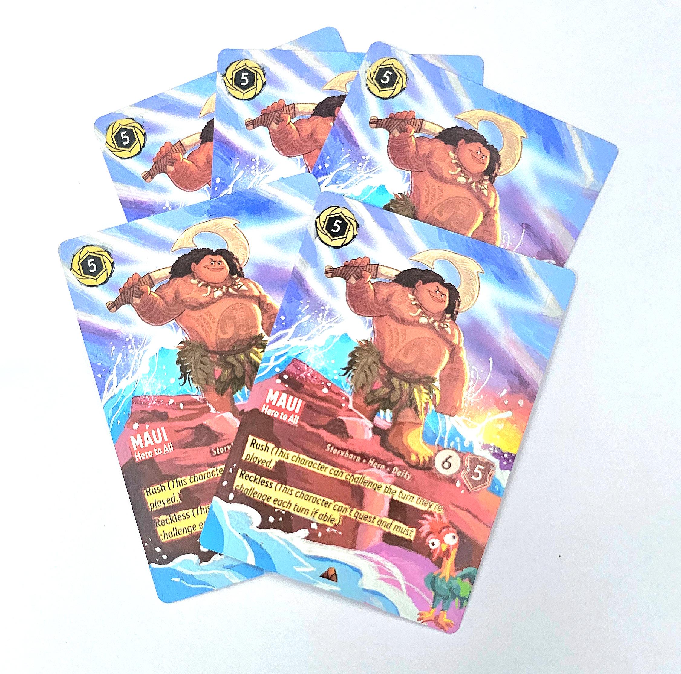 maui lorcana card Maui 'hero to All' Lorcana Custom Painted Alt Art Card