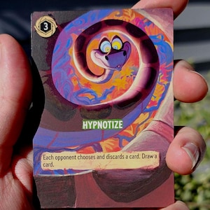 Kaa Hypnotize Lorcana Painted Alt Art Card