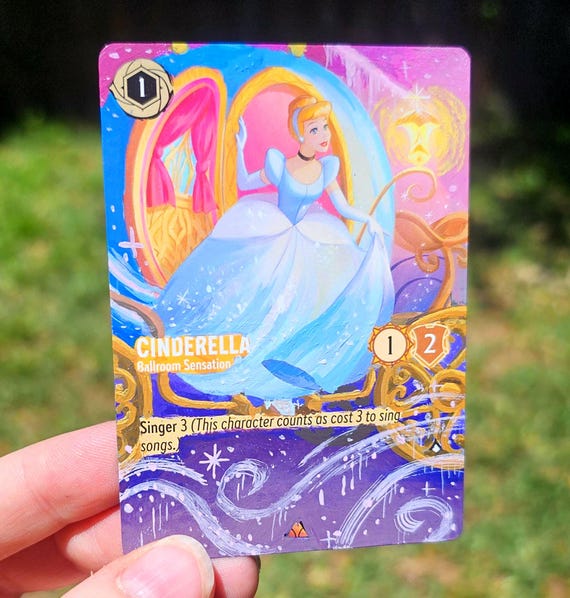cinderella lorcana card Amazon.com: Ravensburger Disney Lorcana TCG: Archazia's Island Deck Box  Featuring Cinderella - Ballroom Sensation | Securely Store 80 Sleeved Cards  | Durable Portable Organizer for TCG Players main image 0