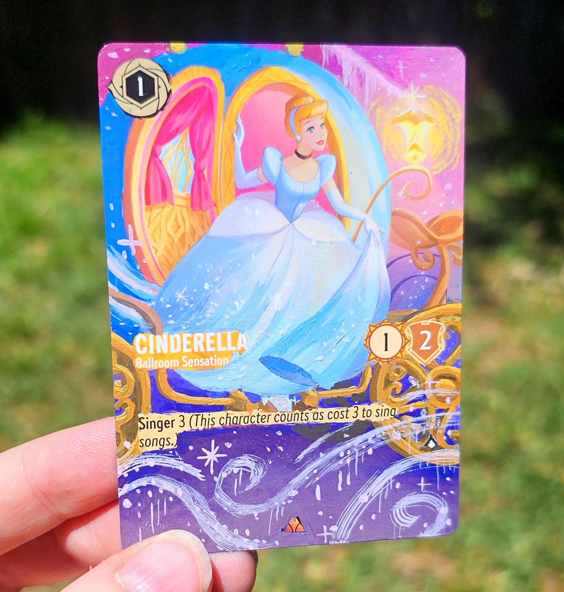 Cinderella Ballroom Sensation Lorcana Painted Alt Art Card - Etsy