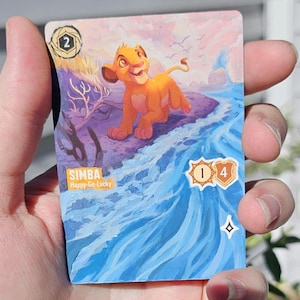 Simba Lorcana Painted Alt Art Card