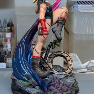 Cammy Statue – Hand-Painted 3D Print | Street Fighter-Inspired Collectible image 5
