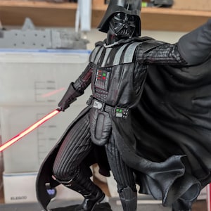 Darth Vader Statue – Hand-Painted 3D Print with LED Lights | Sci-Fi Inspired Collectible image 7