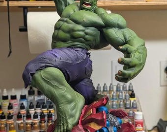 Hulk 3D Printed and Painted figure