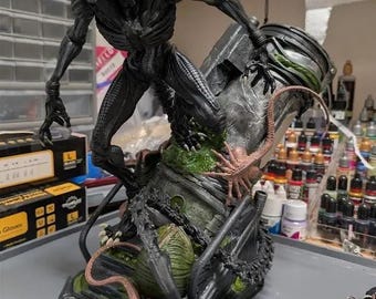 Figura de Xenomorph impresa y pintada en 3D