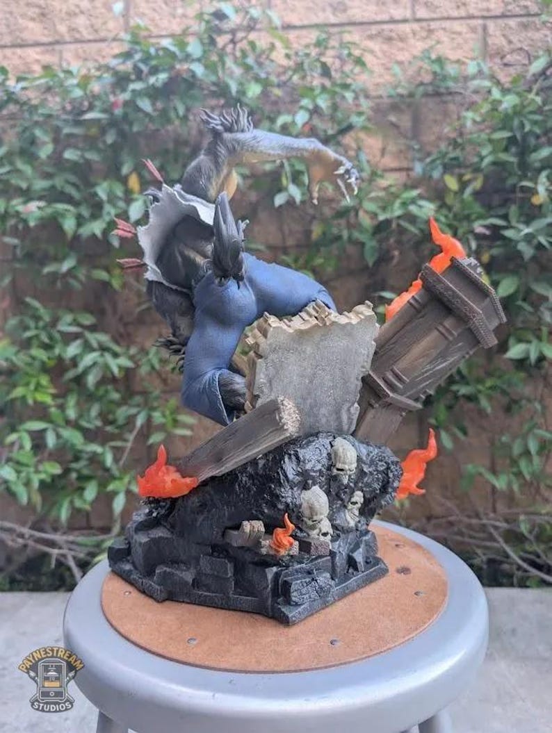 Werewolf 3D Printed and Painted figure image 2