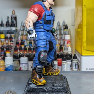 Retro Plumber Hero Statue – Hand-Painted 3D Print | Video Game Inspired Collectible image 4
