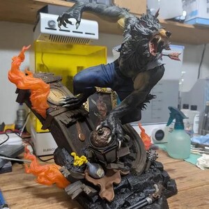 Werewolf 3D Printed and Painted figure image 7