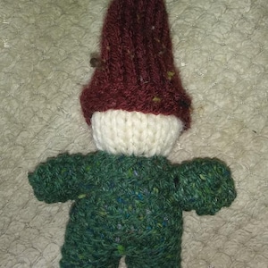 Gnome baby handknit doll toy