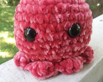 Sale!!!   Large plush octopus, velvet yarn, squishie, end of summer sale