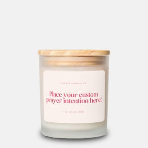 Prayer Candle | Custom Christian & Catholic Candle Gift | Confirmation, Get Well Soon, Thinking of You | Unique Spiritual Decor