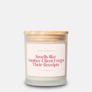Accountant Gift Tax Season Custom Candle Funny Unique Handmade Personalized Present For CPA Tax Preparer Thank You Appreciation