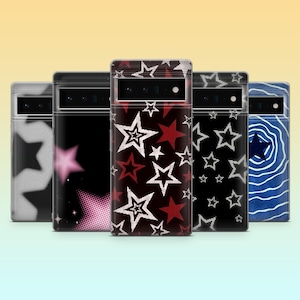 Cool Phone Case Aesthetic Star Cover for Google Pixel 10, 9Pro, 9A, 8A, 8Pro, 7A, 7, 6A, Samsung S25, S24, S23, S22, A16, A56, iPhone 17, 16
