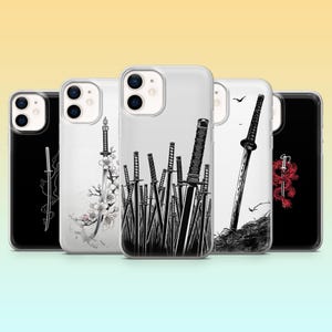 Einzigartige Japanische Handyhülle Samurai Katana, Hülle für iPhone 17, 16e, 15, 14, 13, 12, Samsung S25, S24, S23, S22, A56, A54, A15, Pixel 10, 9A