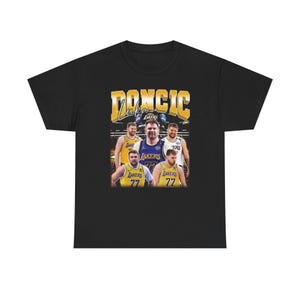 Vintage Luka Doncic Lakers Tee: 90s Retro Bootleg Style