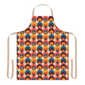 レトロな輝きのエプロン | ヴィンテージエプロン | キッチンエプロン | 調理用エプロン | ベーキング用エプロン | 50 年代のエプロン | 60 年代のエプロン | ミッドセンチュリーモダンエプロン