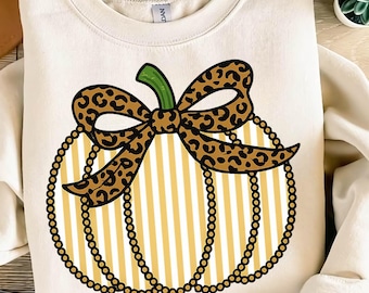 Pumpkin PNG, Seersucker PNG, Seersucker Pumpkin PNG, Fall Png, Coquette Png, Trendy Png, Halloween Png, Bow Fall Png, Coquette Halloween pNG